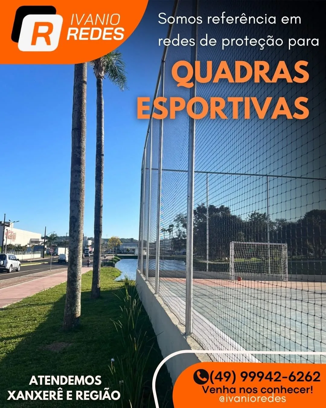 Post Ivanio Redes quadras esportivas